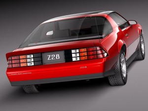 Chevrolet Camaro Z28 1990 3D Модель