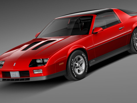 Chevrolet Camaro Z28 1990 3D 模型