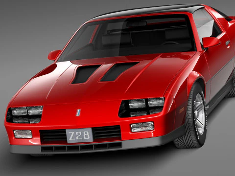 Chevrolet Camaro Z28 1990 3D Model