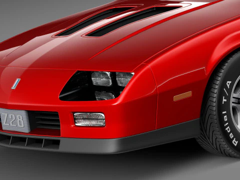 Chevrolet Camaro Z28 1990 3D Model