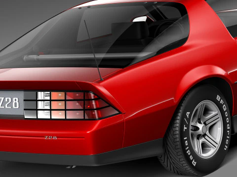 Chevrolet Camaro Z28 1990 3D Model