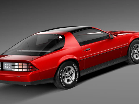 Chevrolet Camaro Z28 1990 3D Model