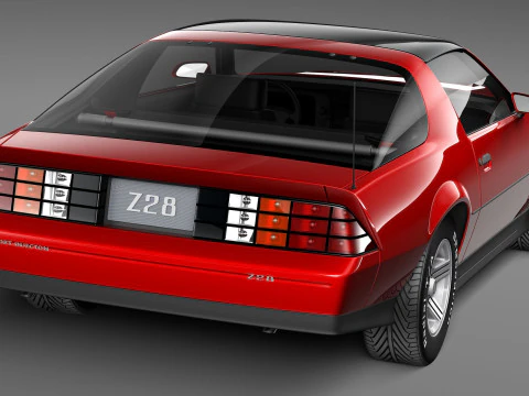 Chevrolet Camaro Z28 1990 3D Model