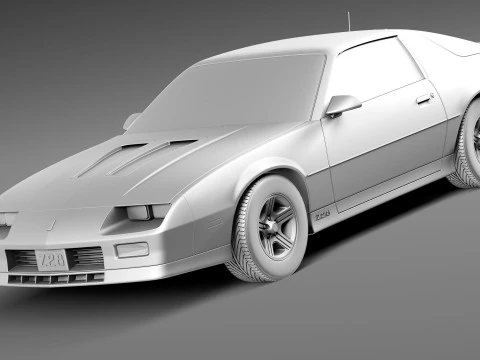 Chevrolet Camaro Z28 1990 3D Model