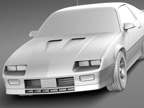 Chevrolet Camaro Z28 1990 3D Model