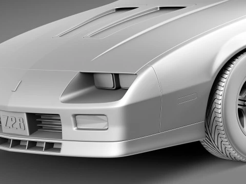 Chevrolet Camaro Z28 1990 3D Model