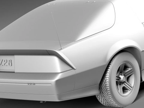 Chevrolet Camaro Z28 1990 3D Model