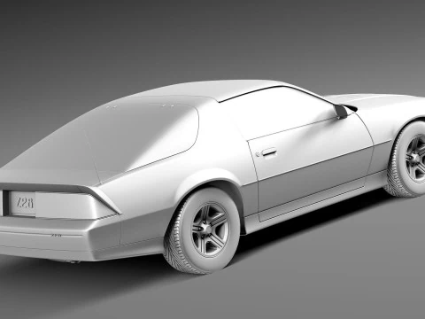 Chevrolet Camaro Z28 1990 3D Model
