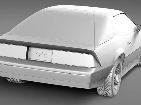 Chevrolet Camaro Z28 1990 3D Model