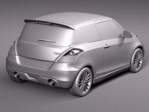 Suzuki Swift Sport 2012 3D Model
