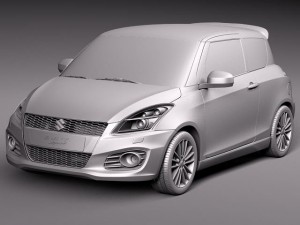 Suzuki Swift Sport 2012 3D Model