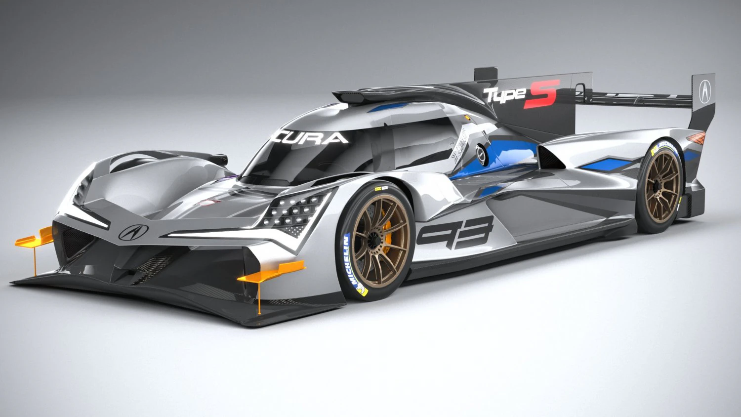 Acura ARX-06 Racecar 2023 3D Model .c4d .max .obj .3ds .fbx .stl .blend 