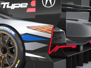 Acura ARX-06 Racecar 2023 3D Model