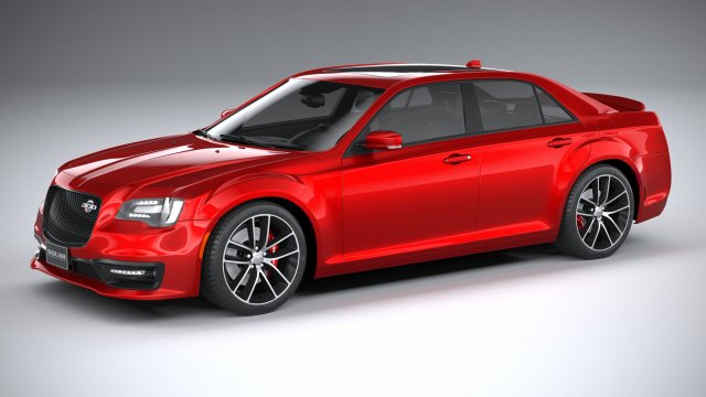 Chrysler 300C 2023 3D Model .c4d .max .obj .3ds .fbx .stl .blend 