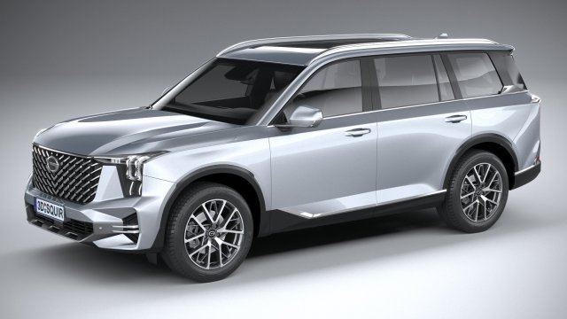 GAC Trumpchi GS8 2022 3D मॉडल .c4d .max .obj .3ds .fbx .stl .blend 