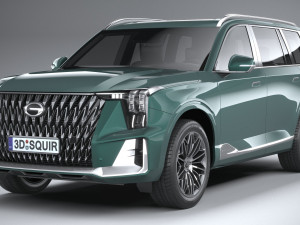 GAC Trumpchi GS8 Hybrid 2022 Modelo 3D