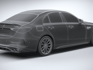 Mercedes-Benz C63S AMG E Performance 2023 Modelo 3D