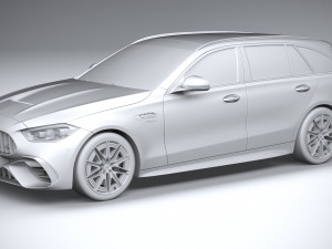 Mercedes-Benz C63S AMG E Performance Estate 2023 Modelo 3D