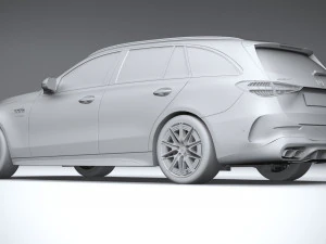 Mercedes-Benz C63S AMG E Performance Estate 2023 Modelo 3D