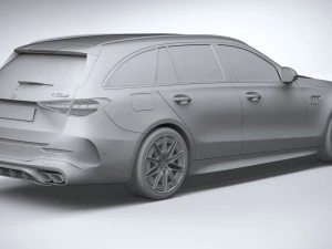 Mercedes-Benz C63S AMG E Performance Estate 2023 Modelo 3D