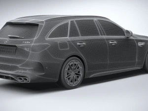 Mercedes-Benz C63S AMG E Performance Estate 2023 Modelo 3D