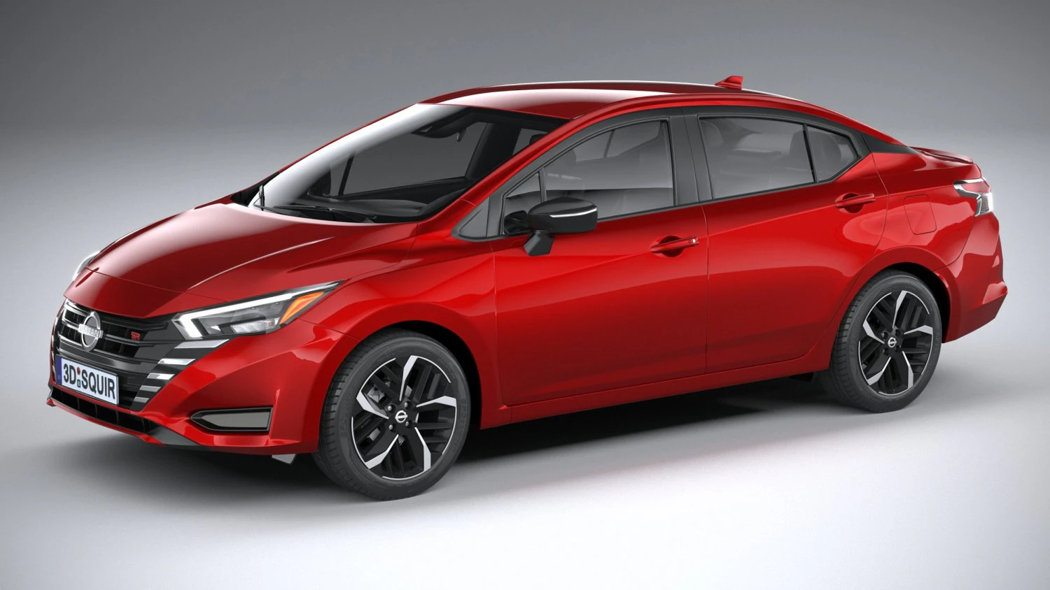 Nissan Versa 2023 3D Model .c4d .max .obj .3ds .fbx .stl .blend