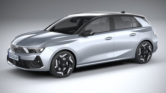 Opel Astra GSE 2023 Modelo 3D .c4d .max .obj .3ds .fbx .stl .blend 