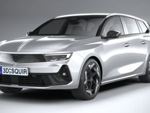 Opel Astra Sports Tourer GSE 2023 3D Model
