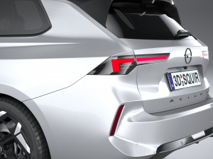Opel Astra Sports Tourer GSE 2023 3D Model