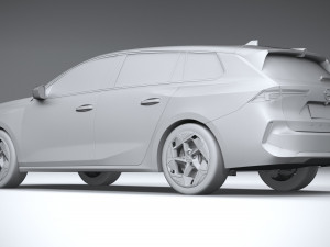 Opel Astra Sports Tourer GSE 2023 3D Model