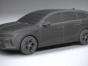 Opel Astra Sports Tourer GSE 2023 3D Model