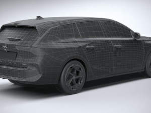 Opel Astra Sports Tourer GSE 2023 3D Model