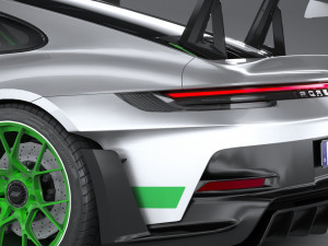 Porsche 911 GT3RS 2023 LowPoly 3D Model
