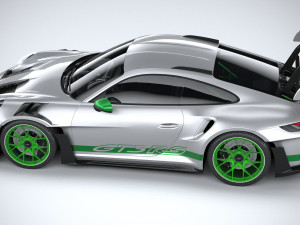 Porsche 911 GT3RS 2023 LowPoly 3D Model