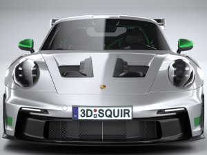 Porsche 911 GT3RS 2023 LowPoly 3D Model