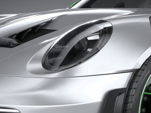 Porsche 911 GT3RS 2023 LowPoly 3D Model