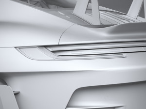 Porsche 911 GT3RS 2023 LowPoly 3D Model