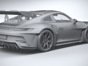 Porsche 911 GT3RS 2023 LowPoly 3D Model