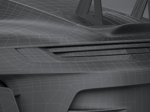 Porsche 911 GT3RS 2023 LowPoly 3D Model