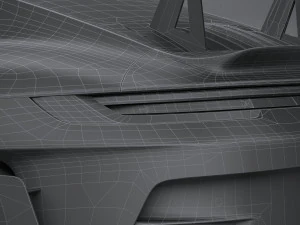 Porsche 911 GT3RS 2023 LowPoly 3D Model
