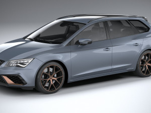 Seat Leon ST Cupra R 2019 3D Model