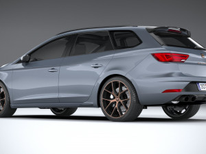Seat Leon ST Cupra R 2019 Modelo 3D
