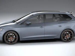 Seat Leon ST Cupra R 2019 3D Model