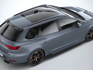 Seat Leon ST Cupra R 2019 3D Model