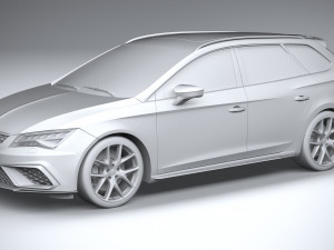 Seat Leon ST Cupra R 2019 Modelo 3D