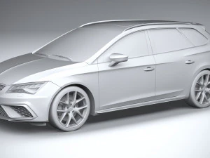 Seat Leon ST Cupra R 2019 3D Model