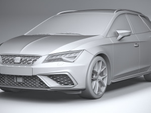 Seat Leon ST Cupra R 2019 Modelo 3D