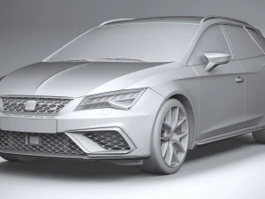Seat Leon ST Cupra R 2019 3D Model