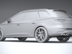 Seat Leon ST Cupra R 2019 Modelo 3D