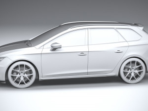 Seat Leon ST Cupra R 2019 Modelo 3D